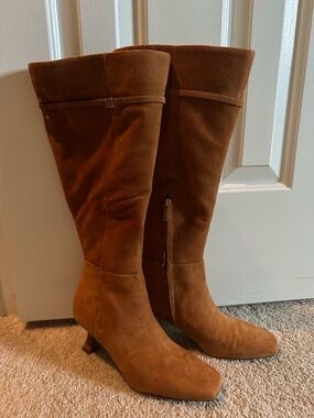 Sam Edelman Chestnut Suede Knee Boots